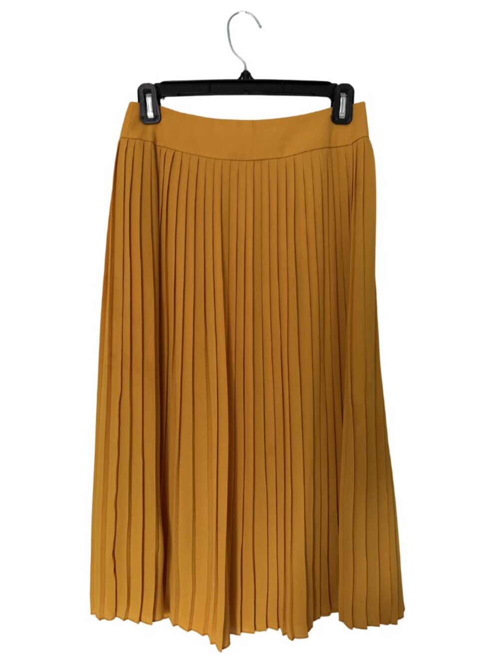 J.Crew Factory Pleated Midi Skirt – Women’s Size 0 – Gold/Yellow